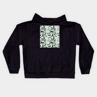 Black watercolor brush strokes Kids Hoodie